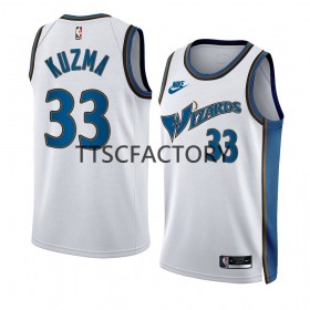 Maillot Basket Homme Washington Wizards Kyle Kuzma 33 Nike 2022-23 Classic Edition Blanc Swingman
